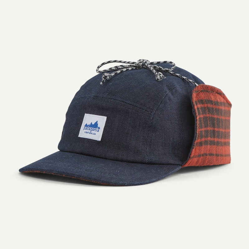 Range Earflap Cap|Cascade: Burnished Red|Catch: Ink Black|Small|Medium|Large