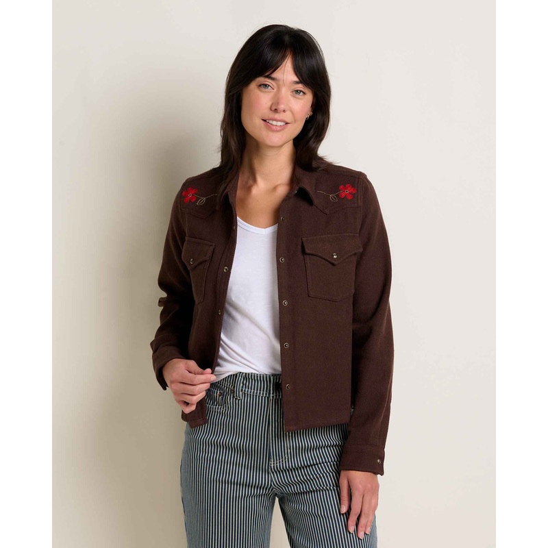 Women’s Conifer Western Shirt|Chestnut Embroidery|Small|Medium|Large