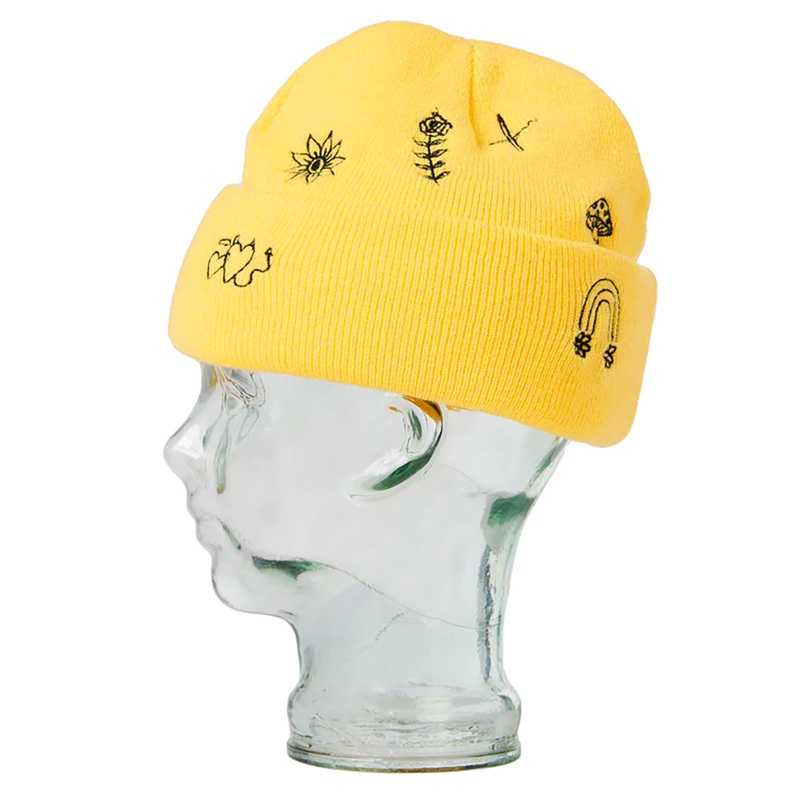 Blak StickNPoke Beanie|Washed Yellow|Washed Purple|Washed Orange