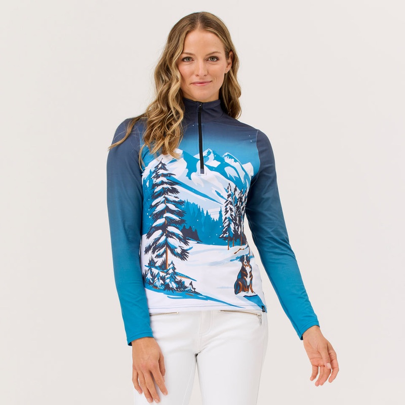 Women’s Snow Hounds Top|Teal|Small|Medium|Large|XLarge