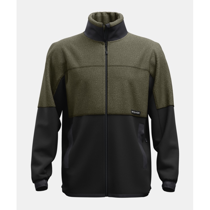 Men’s Fleece Teddy Jacket|Dark Wild Herbs|Small|Medium|Large|XLarge
