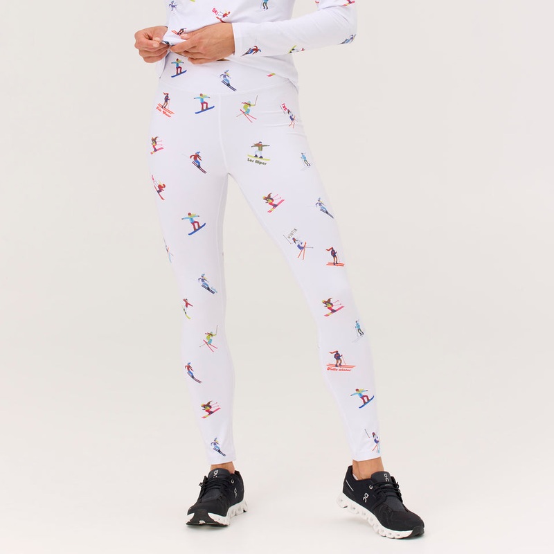 Women’s Multi Skiers Leggings|White|XSmall|Small|Medium|Large