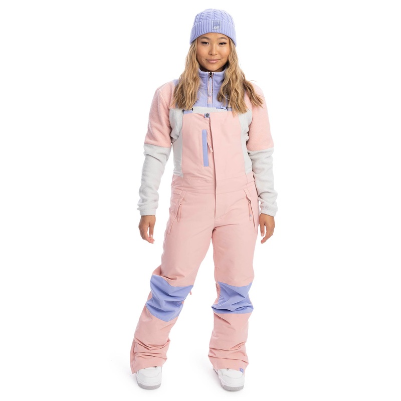 Roxy Chloe Kim Bib 2023|Mellow Rose|X-Small|Small|Medium|Large|X-Large|XX-Large