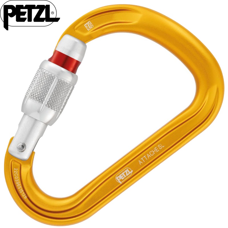Petzl – Attache Compact HMS|Yellow|Grey