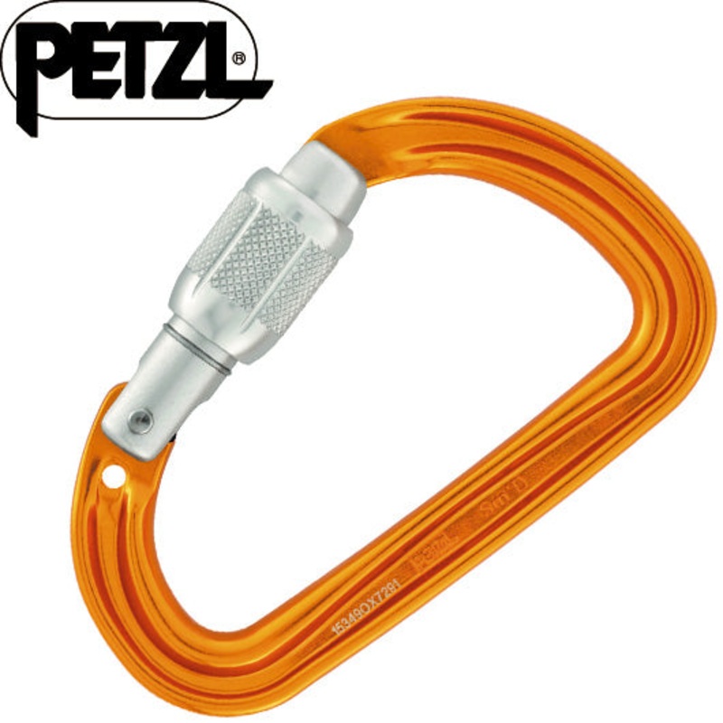 Petzl – Sm’D Screwlock|Orange|Matt Black