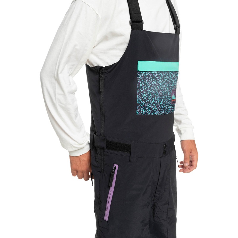 Quiksilver Fly High Bib 2023|Snow White|True Black|X-Small|Small|Medium|Large|X-Large|XX-Large