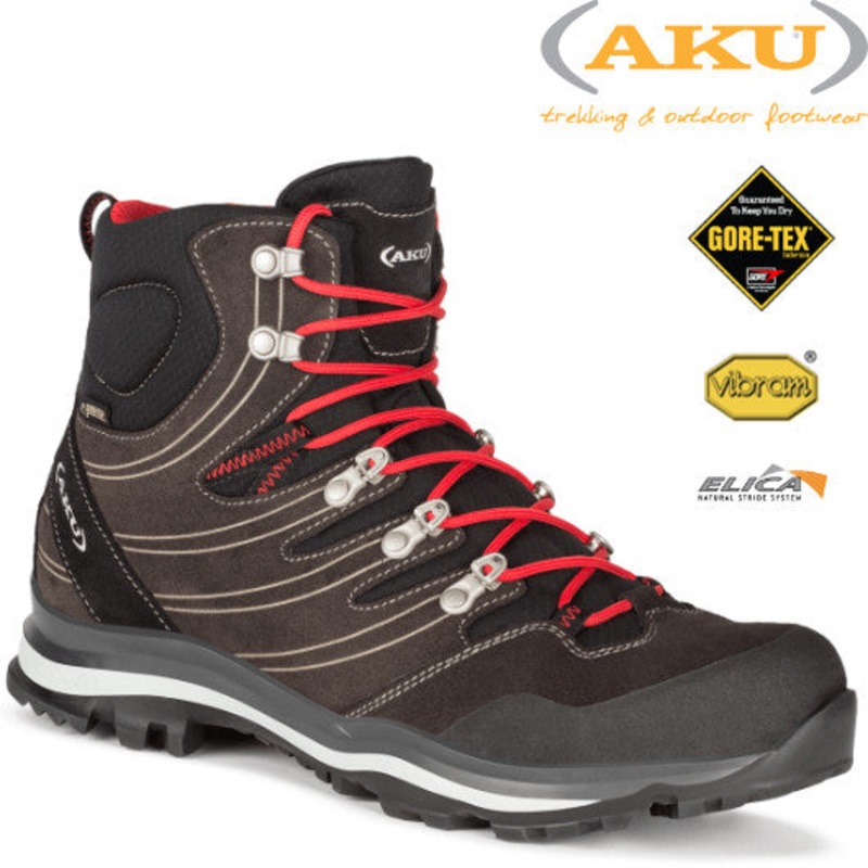 Aku – Men’s Alterra GTX|Anthracite-Red|Brown-Ochre|10.0 (UK)|12.0 (UK)|13.0 (UK)