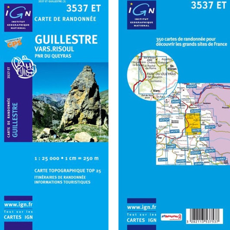 Institut Geographique National – Guillestre-Vars-Risoul 3537ET