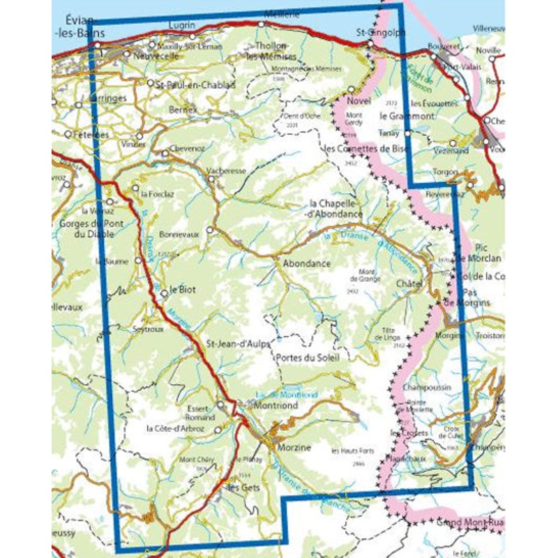 Institut Geographique National – Morzine-Massif du Chablais 3528ET