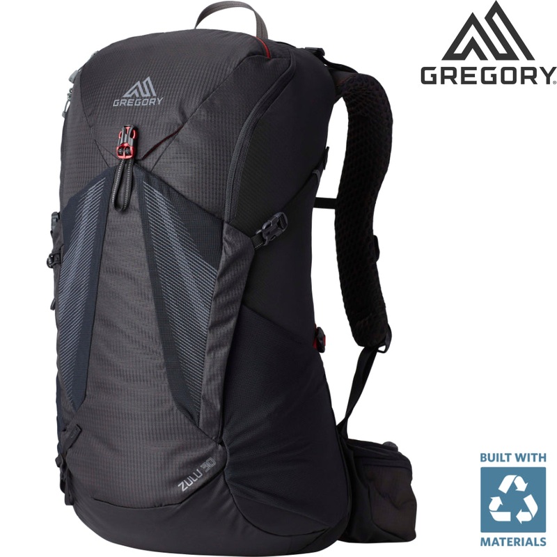 Gregory – Men’s Zulu 30|Small/Medium|Medium/Large|Volcanic Black|Halo Blue|Ozone Black|Forage Green