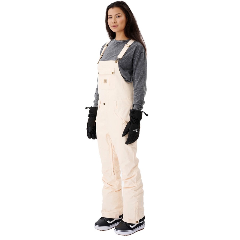 Rip Curl Vermont Bib 2023|Off White|Black|Sand|X-Small|Small|Medium|Large|X-Large