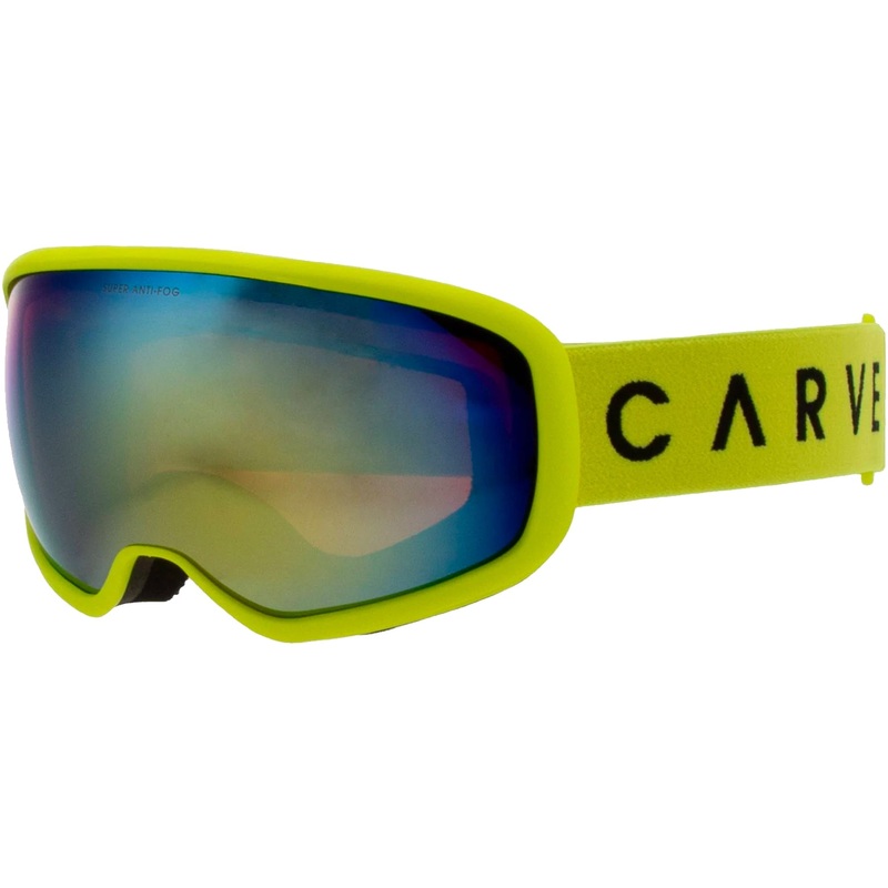 Carve First Tracks|Matte Yellow – Orange Low Light Lens w/ Gold Iridium|Matte Blue – Grey Hi Light Lens w/ Blue Iridium|Matte Black – Grey Hi Light Lens w/ Silver Iridium|Matte White – Orange Low Light Lens w/ Green Iridium|Cyan – Orange Low Light Lens w/