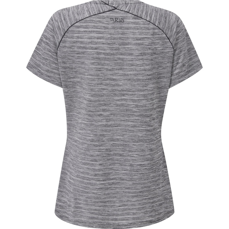 Rab – Women’s Wisp Tee|Ebony|Meltwater Marl|Deep Heather Marl|Deep Heather|10 UK|12 UK|14 UK|16 UK|16