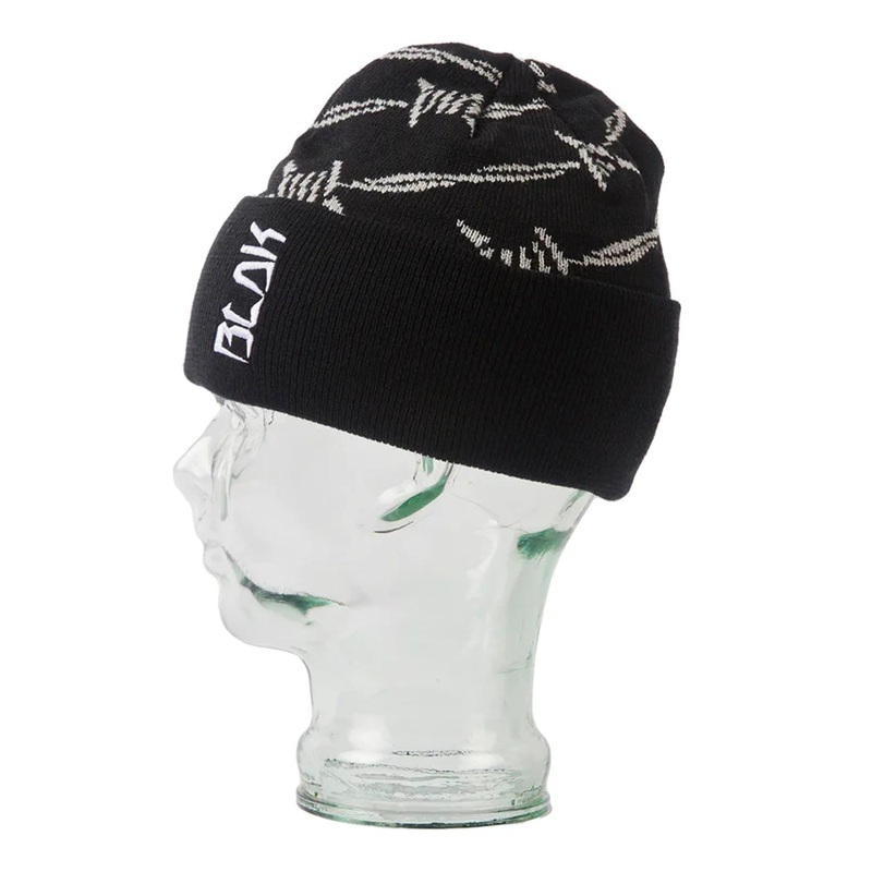 Blak Barb Beanie|Black & Grey|Grey & Black|Plum & Black