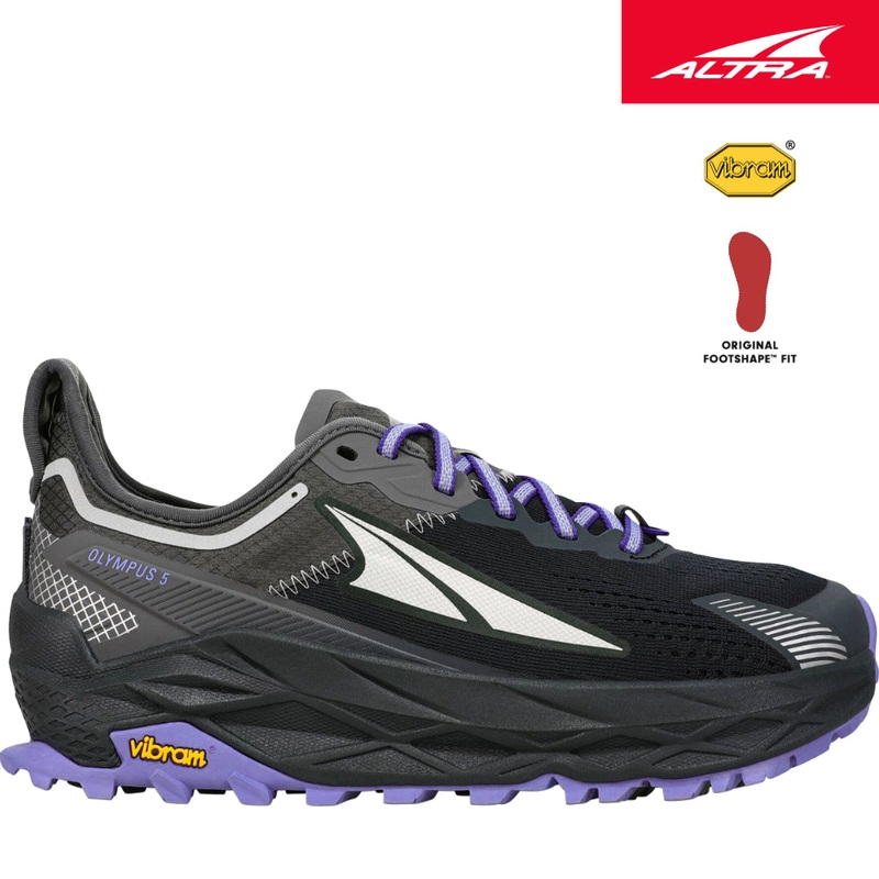 Altra – Women’s Olympus 5|Black/Black|Black/Grey|4.5 UK|5.0 UK|5.5 UK|6.0 UK|6.5 UK|7.0 UK|7.5 UK|8.5 UK