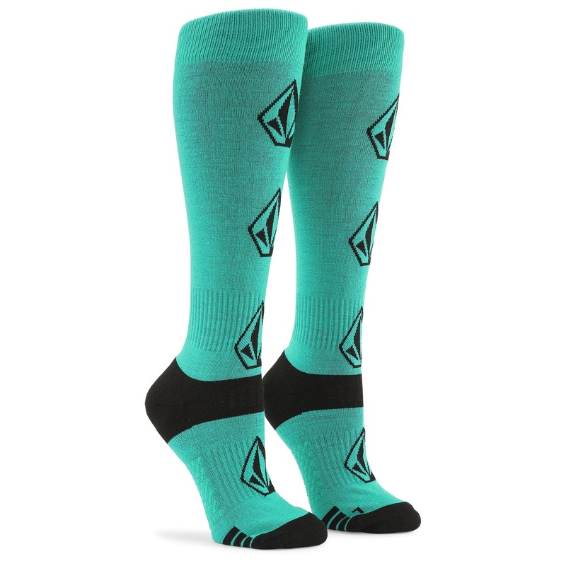 Volcom Sherwood Sock 2024|Black|Vibrant Green|XS/S|M/L