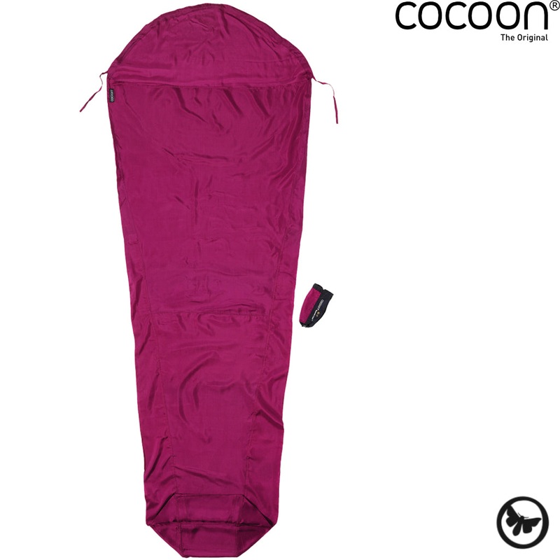 Cocoon – Silk MummyLiner|Mulberry Red|Ultramarine Blue