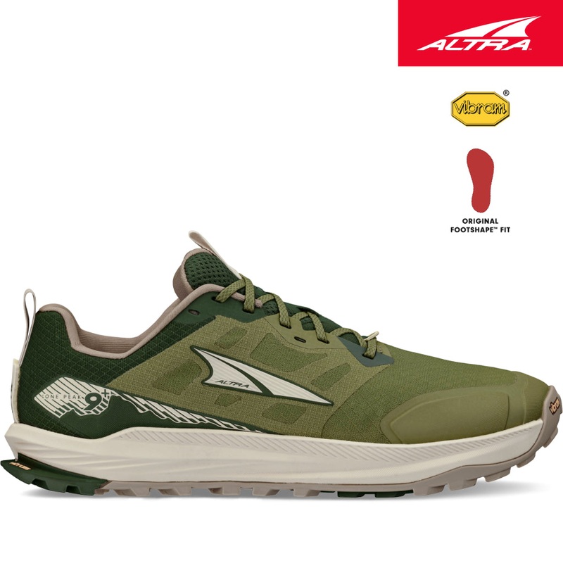 Altra – Men’s Lone Peak 9+|Green|Dusty Olive|8.5 UK|9.0 UK|9.5 UK|10.0 UK|10.5 UK