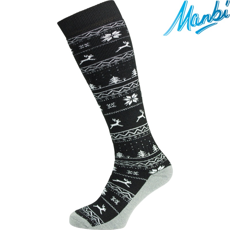 Manbi – Performance Ski Sock Patterned