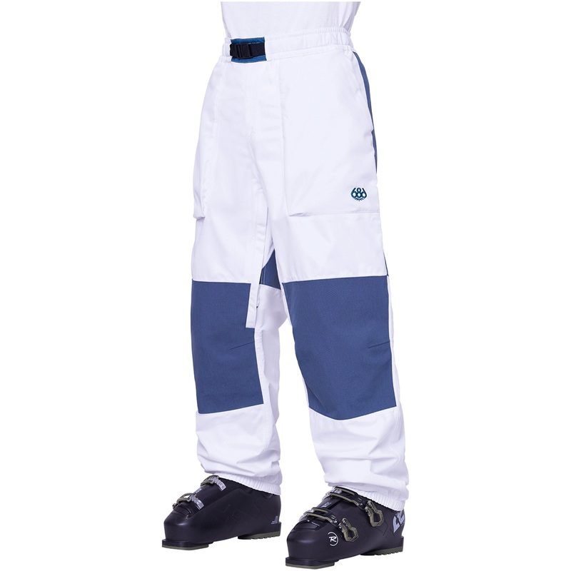 686 Mens Ghost 2.5L Pant 2024|White Colorblock|Violet|X-Small|Small|Medium|Large|X-Large