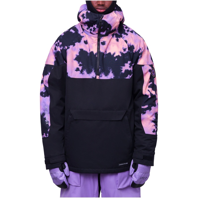 686 Mens Renewal Anorak 2024|Black Violet Nebula|White Orion Blue|Small|Medium|Large|X-Large|XX-Large