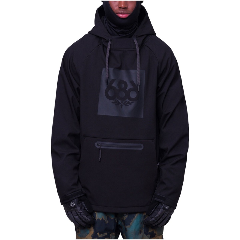 686 Mens Waterproof Hoody|Black|NASA White|X-Small|Small|Medium|Large|X-Large|XX-Large