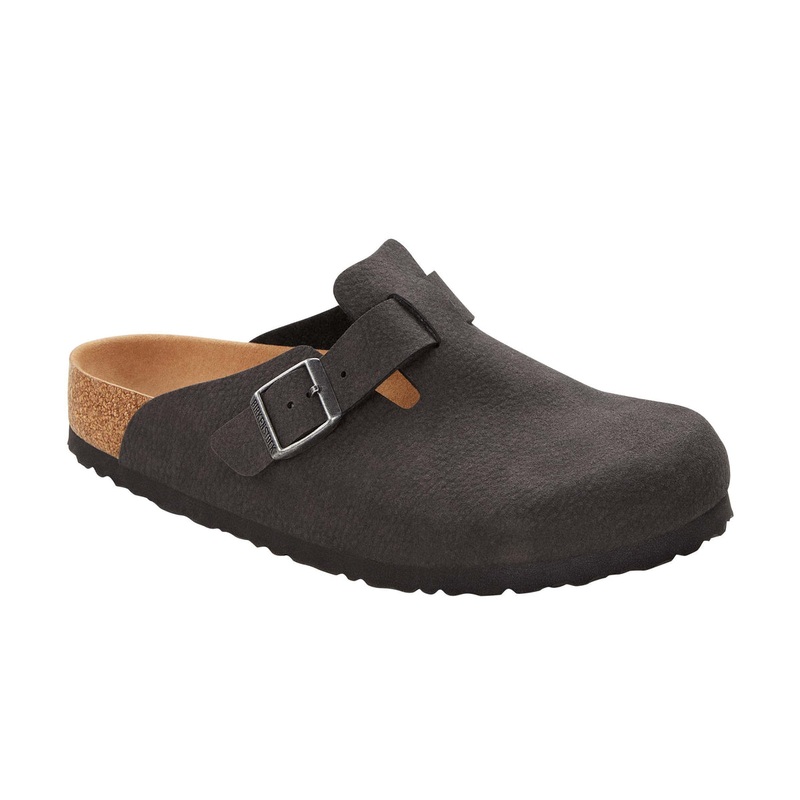 Birkenstock Boston BirkiBuc|Faded Khaki|Black|EU35|EU36|EU37|EU38|EU39|EU40|EU41|EU42|EU43|EU44|EU45|EU46