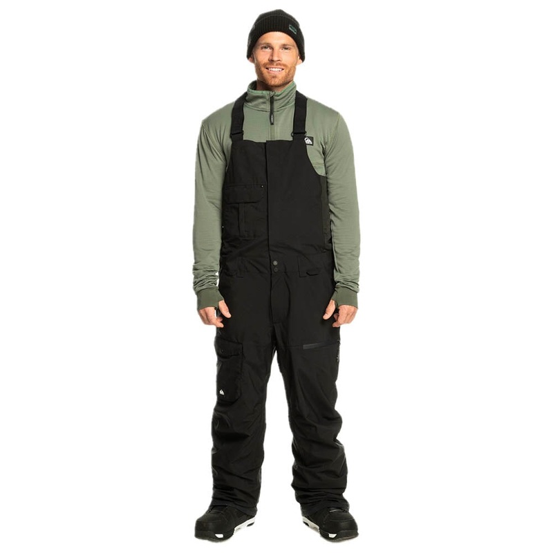 Quiksilver Utility Bib 2024|True Black|Pale Khaki|X-Small|Small|Medium|Large|X-Large|XX-Large