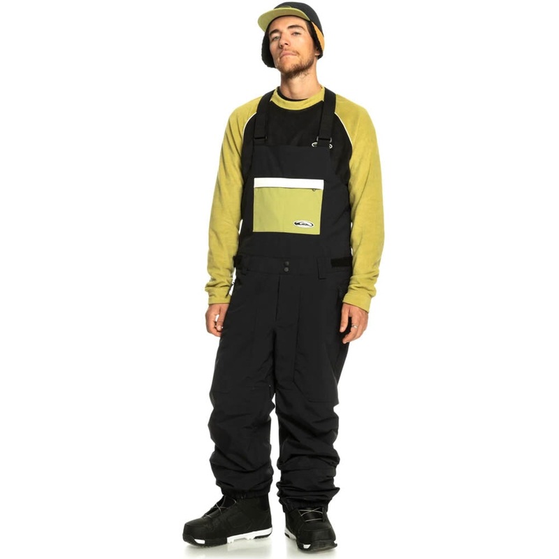 Quiksilver Fly High Bib 2024|Nimbus Cloud|True Black|X-Small|Small|Medium|Large|X-Large|XX-Large
