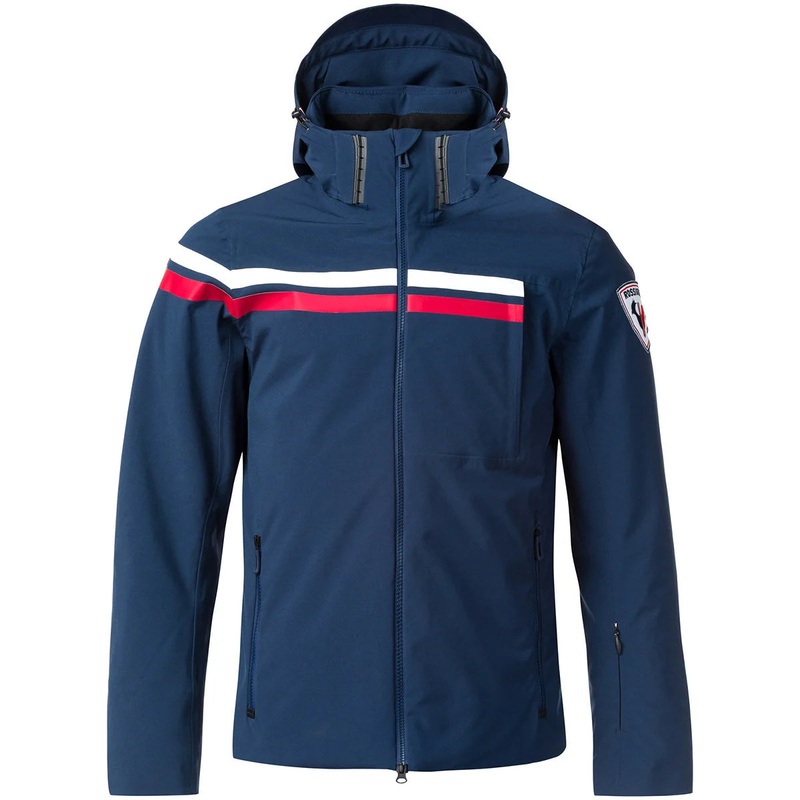 Rossignol Mens Embleme Jacket|Dark Navy|Neon Red|S|M|L|XL|2XL