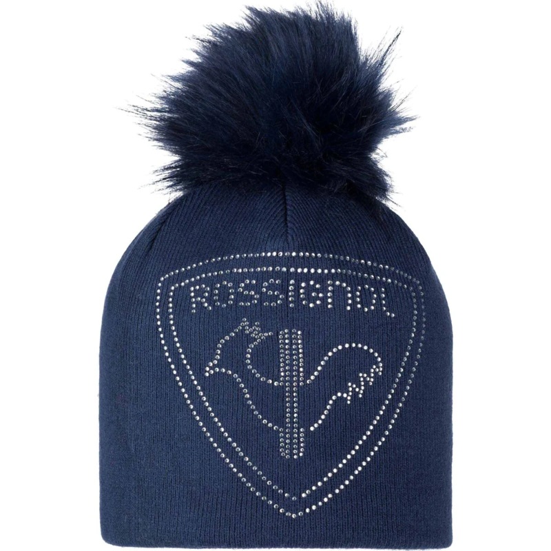 Rossignol Womens Ely Beanie|Black|Dark Navy|Heather Grey|White