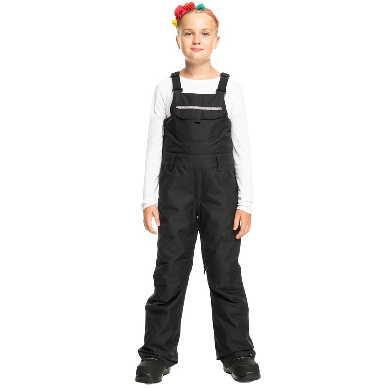 Roxy Non Stop Girls Bib 2024|True Black|8/Small|10/Medium|12/Large|14/X-Large|16/XX-Large