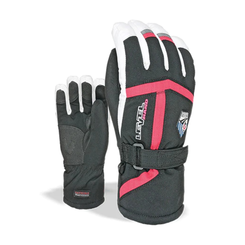Level Heli Juniors Gloves|Black/White|Fuchsia|5-Jr S|5.5-Jr M|6-Jr L|6.5-Jr XL