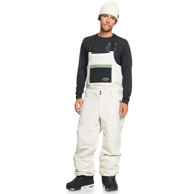 Quiksilver Fly High Bib 2025|Birch|True Black|X-Small|Small|Medium|Large|X-Large|XX-Large