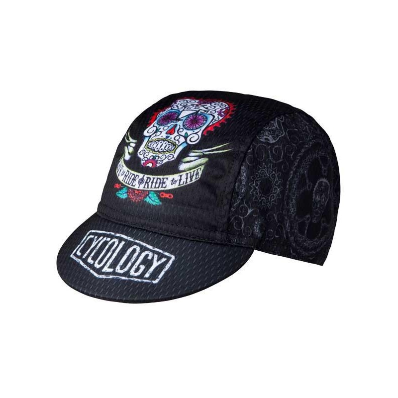 Cycology Cycling Cap|8 Days Blue|Boho White|Day of the Living Black|Frida Aqua|Frida Black|Majolica Blue|Ride Forever Black|See Me Pink|Train Hard Get Lucky Black|Velo Tattoo Black|Wisdom Black