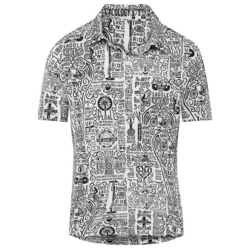 Cycology Mens Gravel Shirt|Wisdom White|Totally Cactus Green|S|M|L|XL|2XL