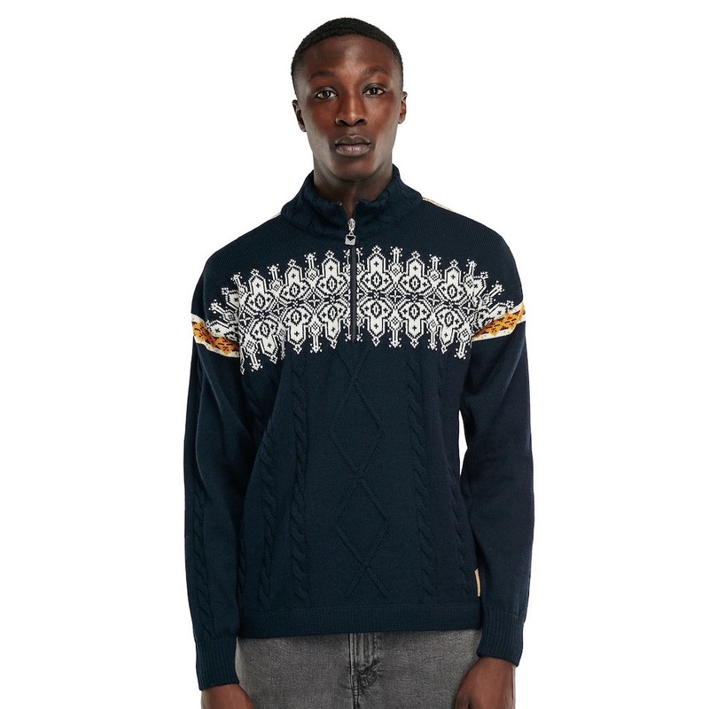 Dale Mens Aspoy Sweater|Navy/Off White/Mustard|Off White/Navy/Raspberry|S|M|L|XL