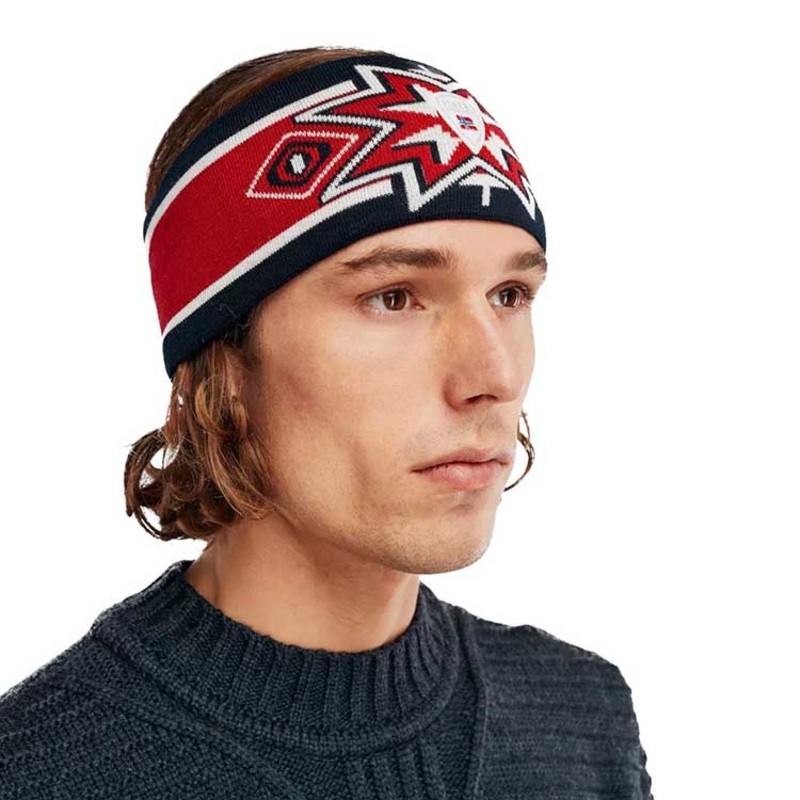 Dale Tindefjell Headband|Off White/Navy/Smoke|Raspberry/Navy/Off White|Navy/Raspberry Off/White