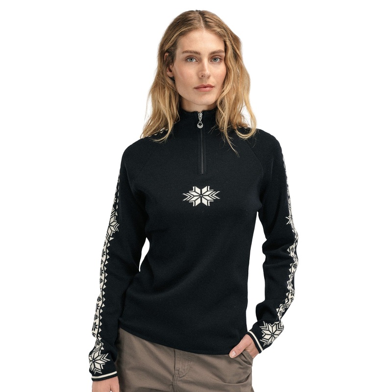 Dale Womens Geilo Sweater|Black/Off White|Navy/Off White/Raspberry|Off White/Black (X)|Steel/Off White|S|M|L|XL