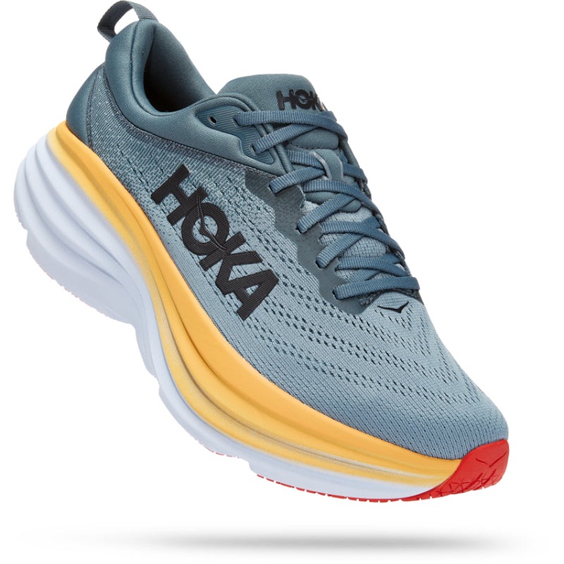 Hoka Mens Bondi 8 Wide|Goblin Blue / Mountain Spring|US 8.5|US 9|US 9.5|US 10|US 10.5|US 11