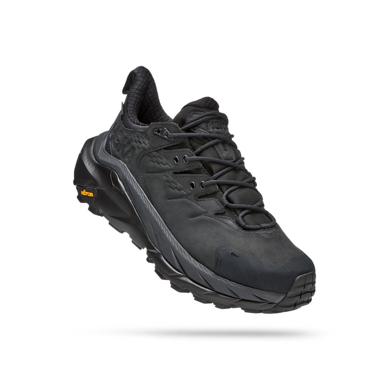 Hoka Mens Kaha 2 Low GTX|Black / Black|Otter / Persimmon|US 8|US 8.5|US 9|US 9.5|US 10|US 10.5|US 11|US 11.5|US 12|US 12.5|US 13