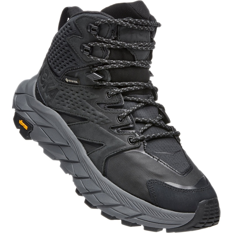Hoka Womens Anacapa Mid GTX|Black / Black|Hot Sauce / Cherry|Otter / Black|US 6|US 7|US 7.5|US 8|US 8.5|US 9|US 9.5|US 10