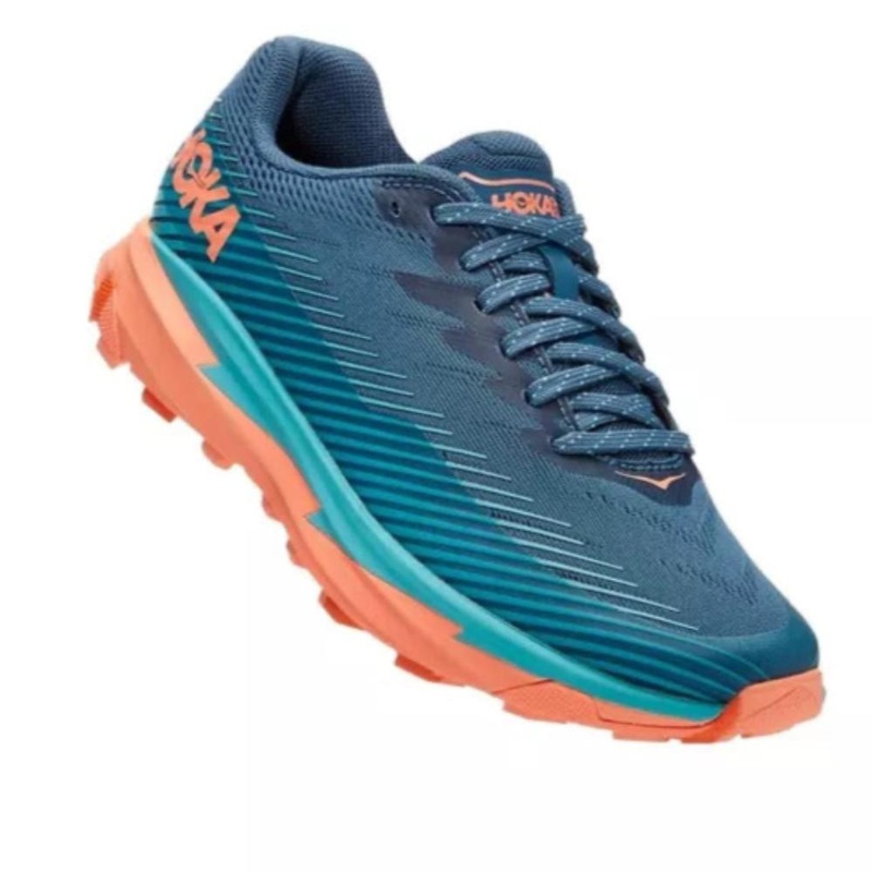 Hoka Womens Torrent 2|Castlerock / Camelia|Real Teal / Cantaloupe|US 6|US 6.5|US 7|US 7.5|US 8|US 8.5|US 9|US 9.5|US 10