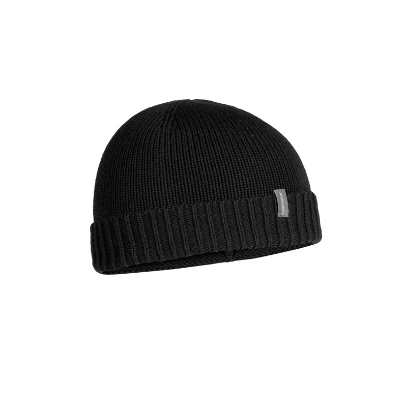 Icebreaker Vela Cuff Beanie|Black|Earth|Loden