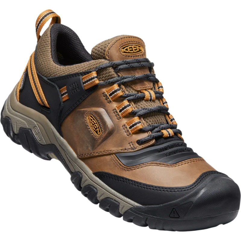 Keen Mens Ridge Flex WP|Bison Golden Brown|Black Magnet|US 8|US 8.5|US 9|US 9.5|US 10|US 10.5|US 11|US 11.5|US 12|US 13|US 14|US 15