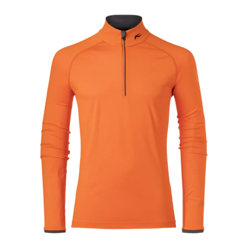 Kjus Mens Feel Half-Zip|Clear Lake Blue|Deep Space|Fuel Red/Black|Kjus Orange|Motion Blue/Deep Space|Scarlet|White/Black|EU46|EU48|EU50|EU52|EU54|EU56