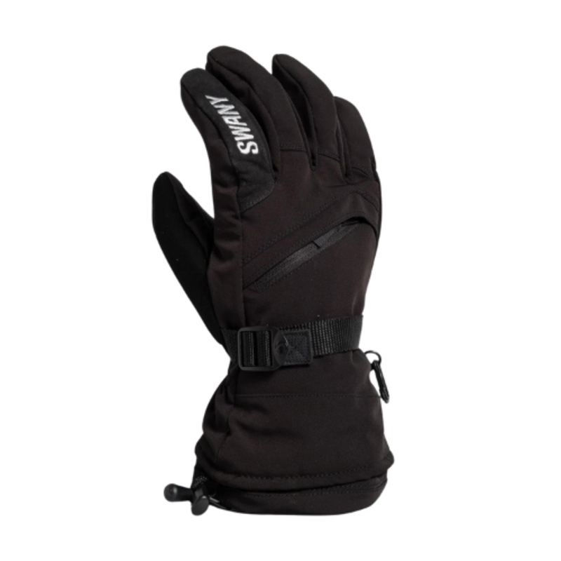 Swany Mens X-Over Gloves|Black|Charcoal Grey/Black|7.5-S|8-M|8.5-ML|9-L|9.5-XL|10-XXL