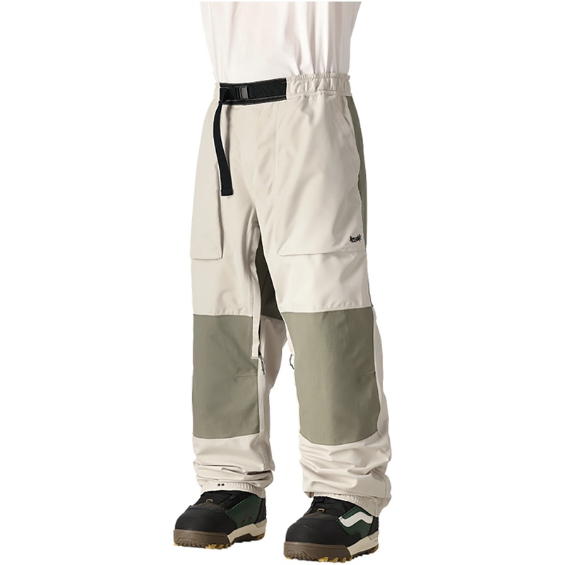 686 Mens Ghost 2.5L Pant 2025|Welcome Limestone|Black Grid Colorblock|Small|Medium|Large|X-Large