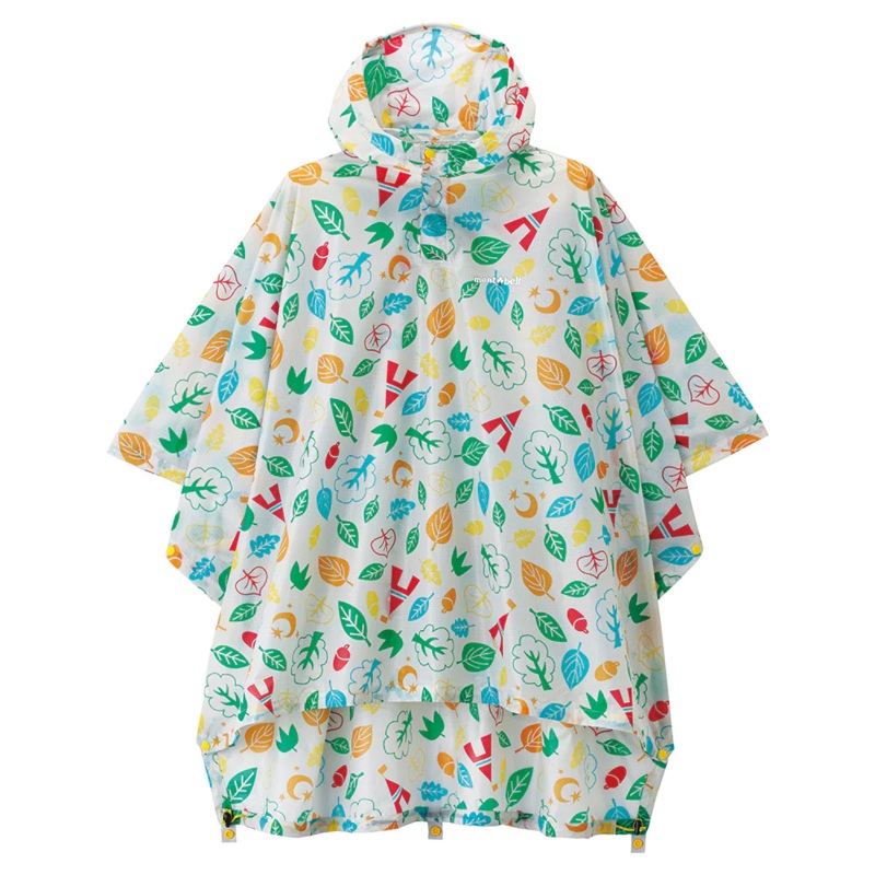 Montbell Print Trekking Rain Poncho Kid’s