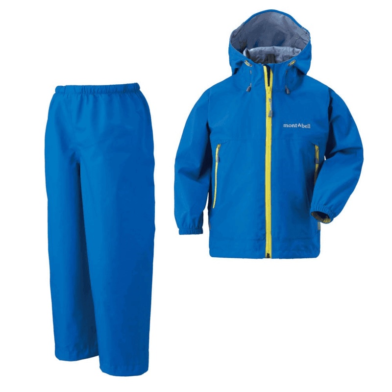 Montbell Rain Trekker Kid’s|Prime Green|Primary Blue|120|100|110